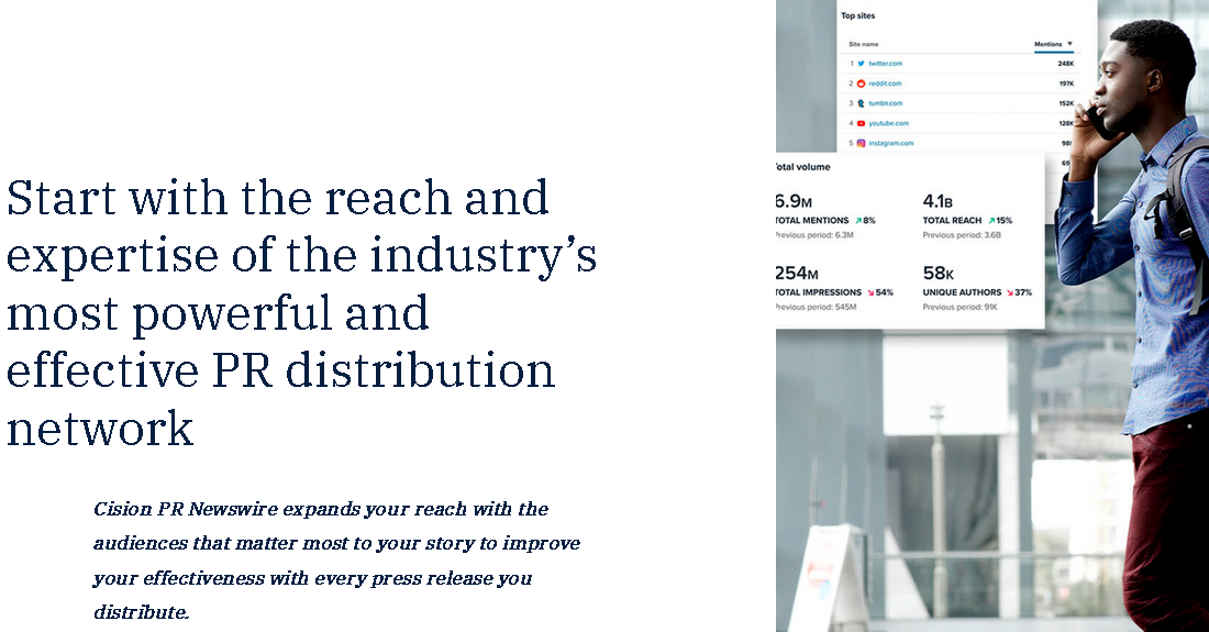 Cision PR Newswire offers expert services.
