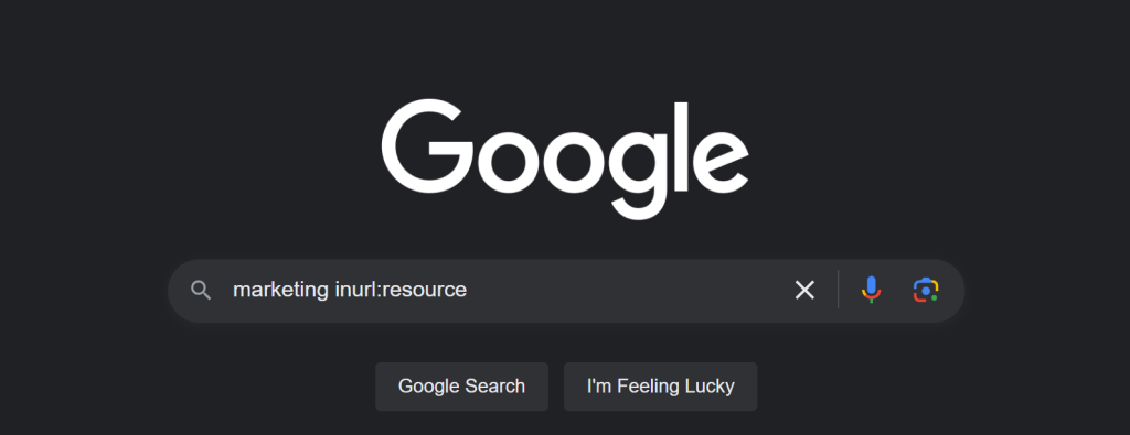 how to find a resource page on Google