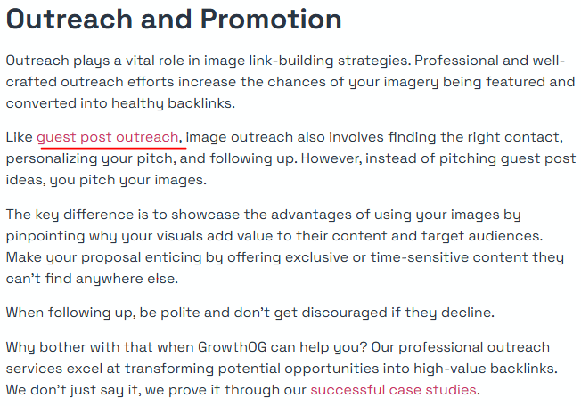 Internal linking example