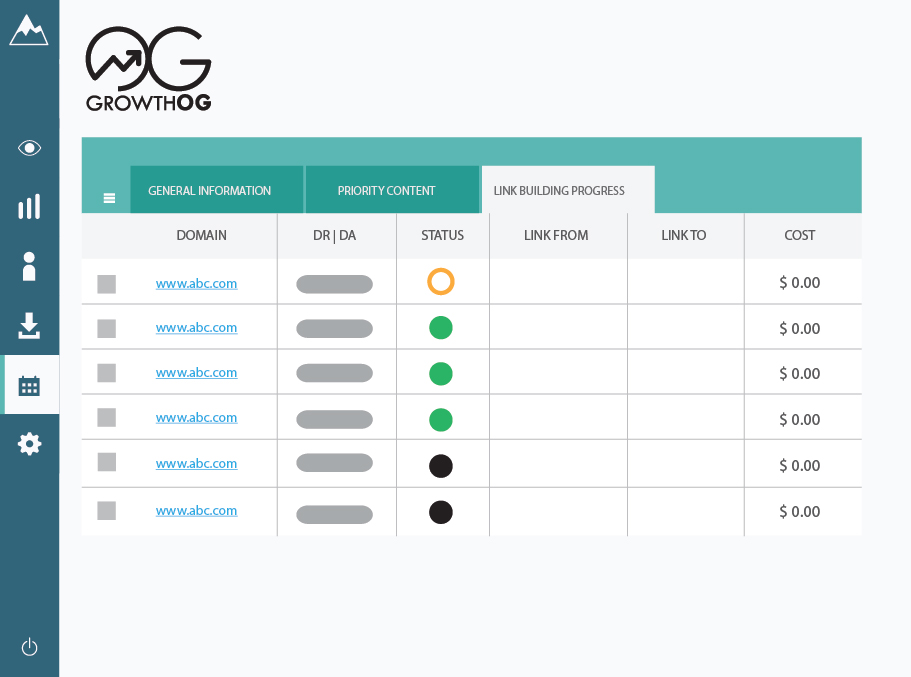GrowthOG link tracker