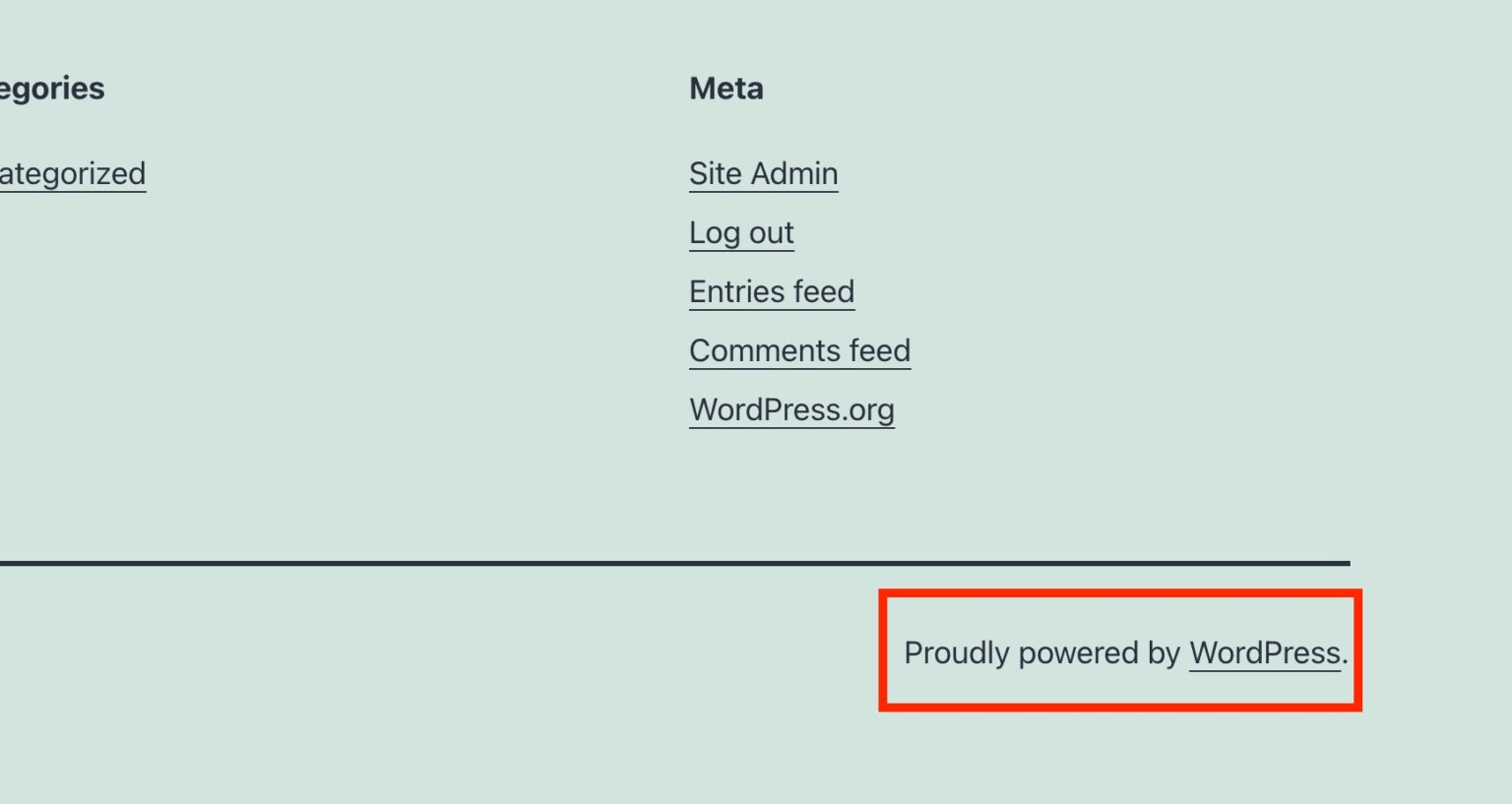 Software or CMS sitewide links.