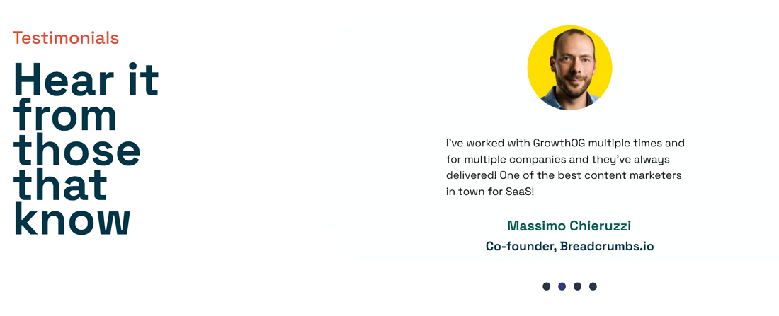 Breadcrumbs.io testimonial