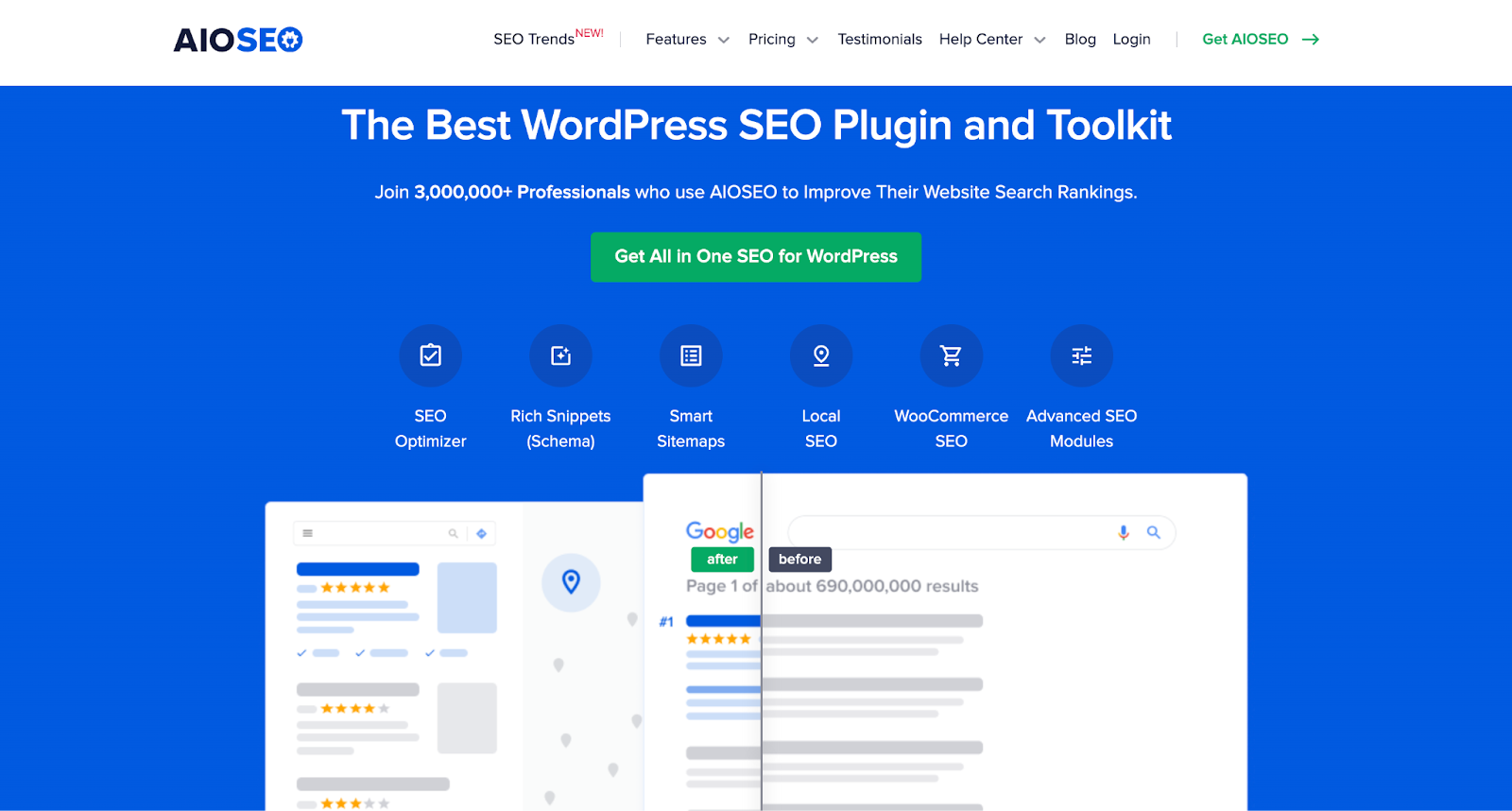 AIOSEO homepage