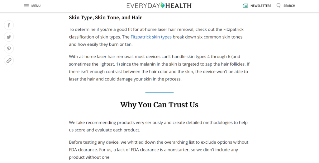 health blog example