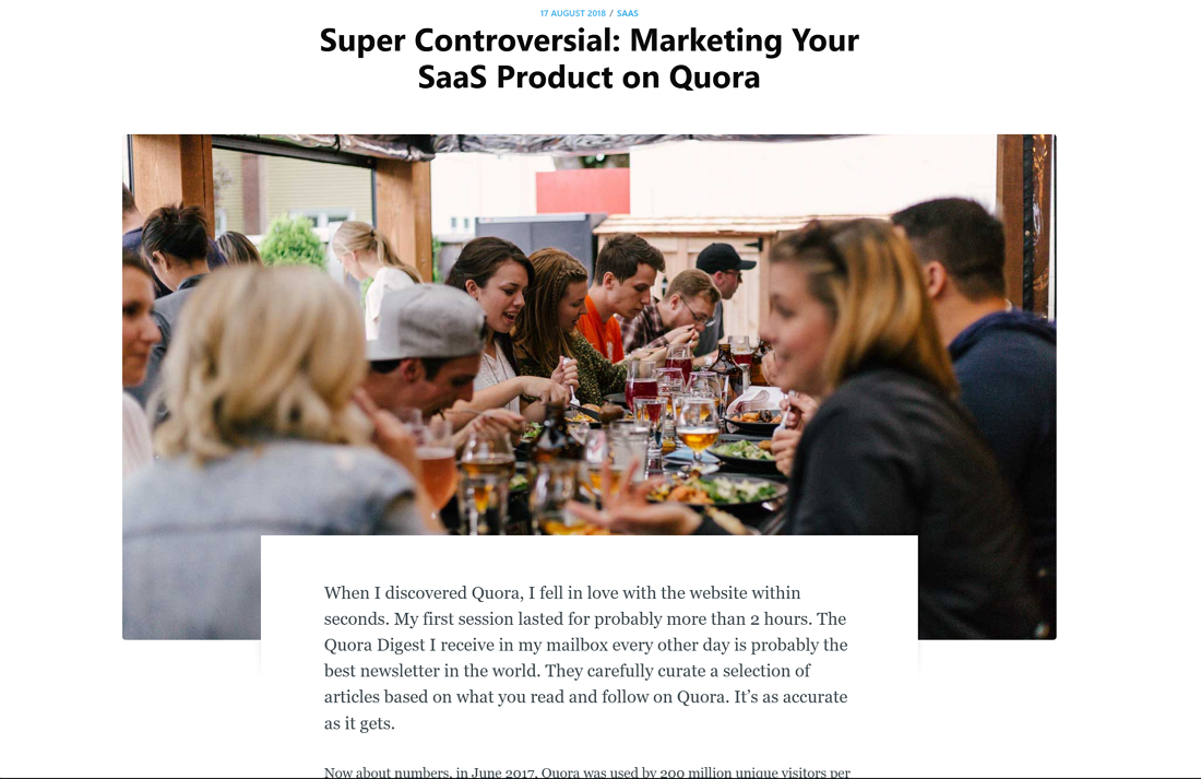 Controversial blog post example