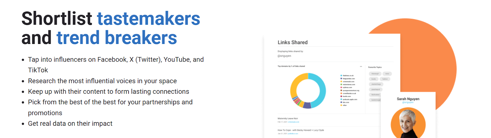 BuzzSumo helps to connect with influencers in your industry