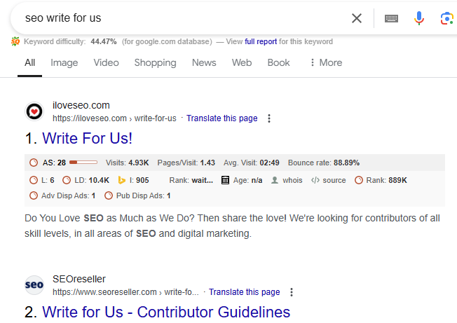 find guest posting sites google search operators