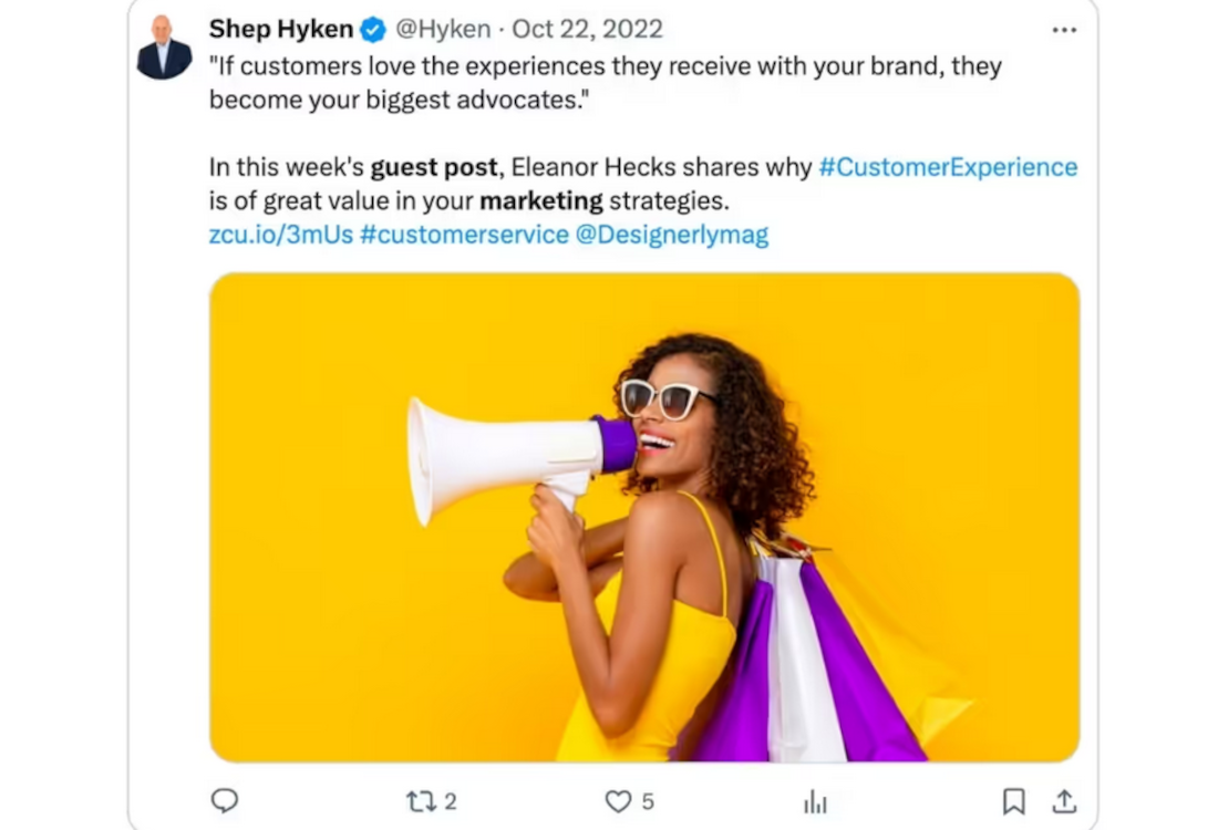 Social media is great for sharing guest posts.