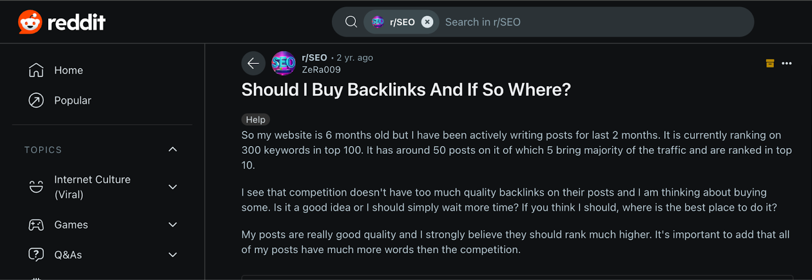 reddit thread