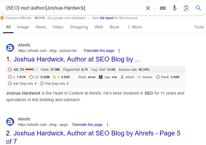 find guest posting sites by author