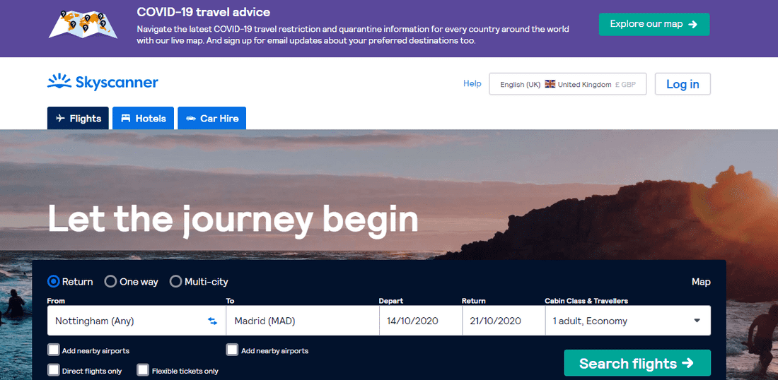 Skyscanner partners with many different companies.